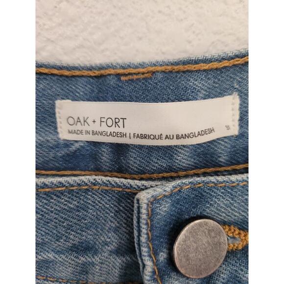 Oak + Fort Women's Jeans Straight Leg Size 31 x 29 #P - Picture 4 of 5